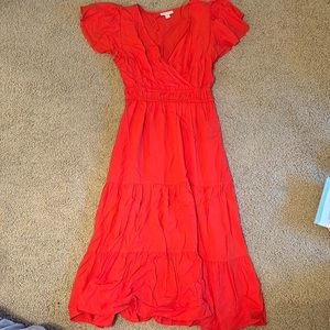 Knox’s Rose red maxi dress size Small